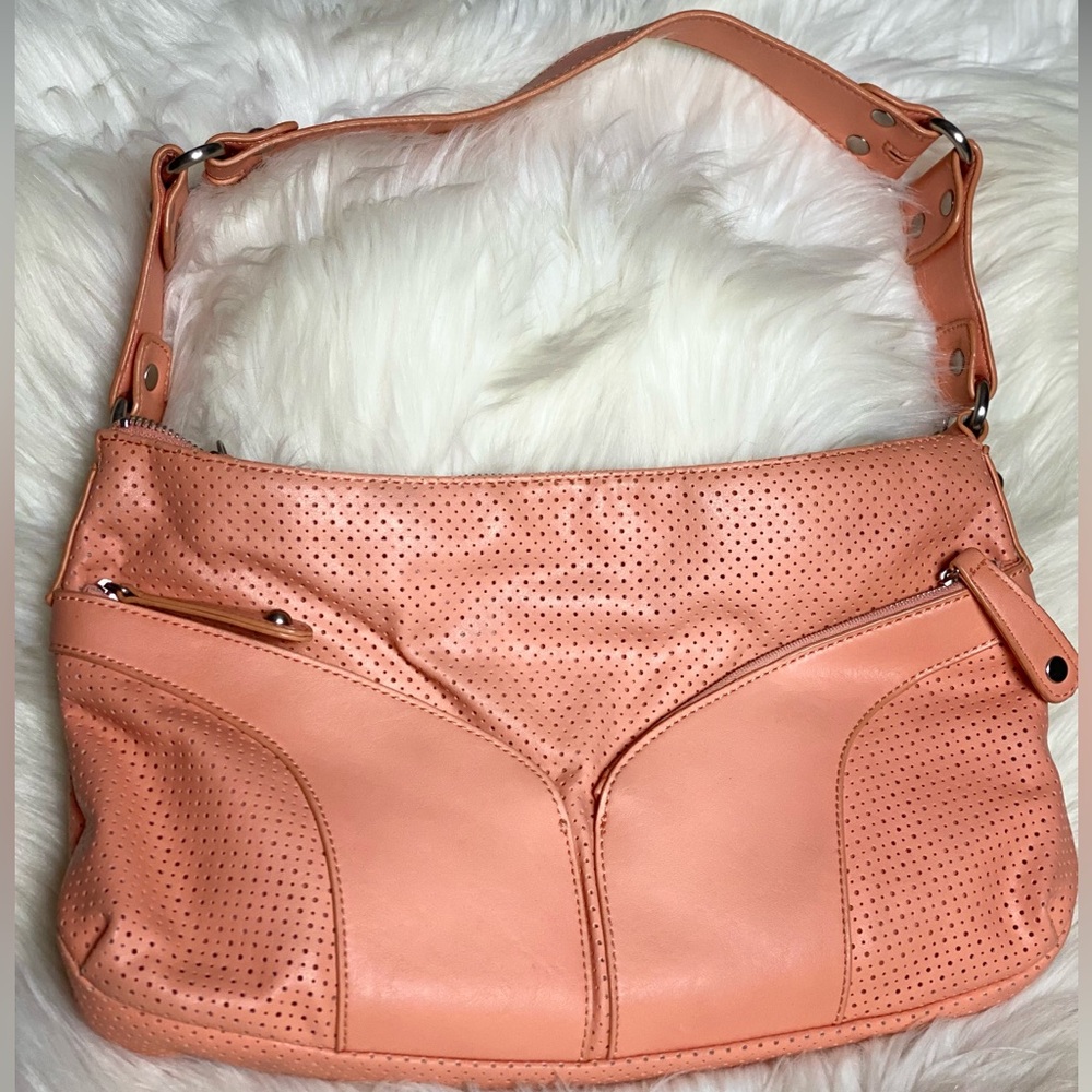ana coral pink shoulder bag purse